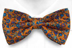 FLORIDO Orange pre-tied bow tie