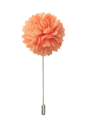 FLOWERBALL PEACH lapel pin