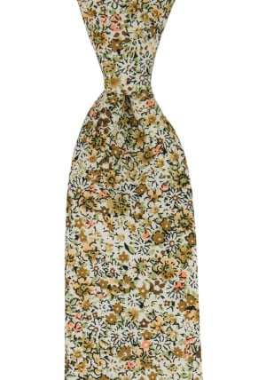 FLOWERFOLLY BROWN classic tie