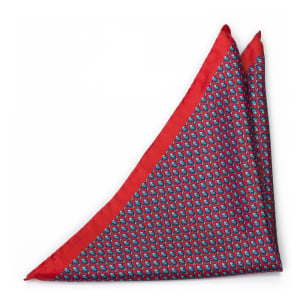 FORZAPESCE RED pocket square