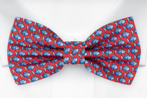 FORZAPESCE RED pre-tied bow tie