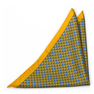 FORZAPESCE YELLOW pocket square