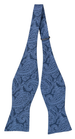 FRITJOF BLUE self-tie bow tie