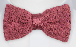 GARTERSTITCH MAUVE pre-tied bow tie