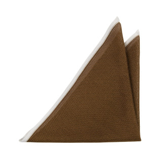 GARVA Brown pocket square