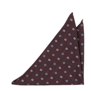 GENTILUOMO BURGUNDY pocket square