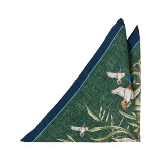 GERMANO REALE GREEN pocket square