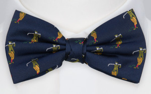 GOINGFORGOLF DARK BLUE pre-tied bow tie
