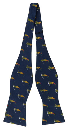 GOINGFORGOLF DARK BLUE self-tie bow tie