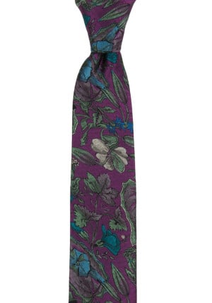 GROWINGONME PURPLE skinny tie