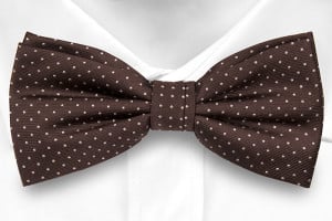 GRYMT BROWN pre-tied bow tie