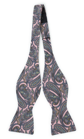 GUARNITO DUSTY PINK self-tie bow tie