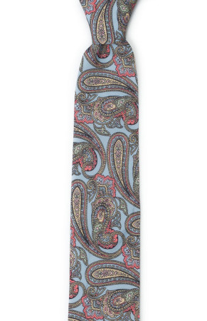 GUARNITO LIGHT BLUE skinny tie