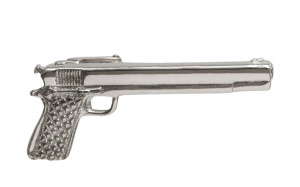 Hand gun SILVER tie bar