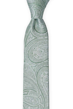 HONEYMOON Pale green boy's tie medium