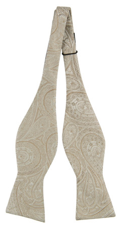 Honeymoon TAUPE self-tie bow tie