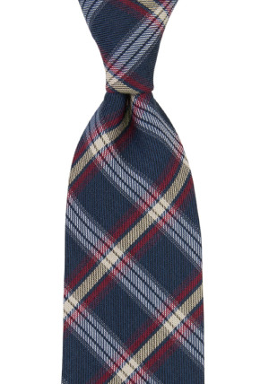INCHECK DARK BLUE classic tie