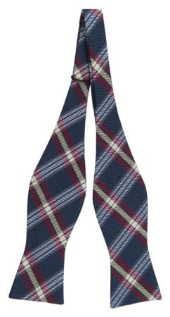 INCHECK DARK BLUE self-tie bow tie