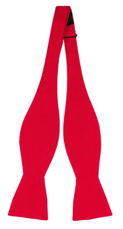 BASKETVEIL RED self-tie bow tie