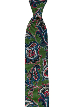 BOFFOLA Green boy's tie medium