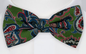 BOFFOLA Green boy's bow tie