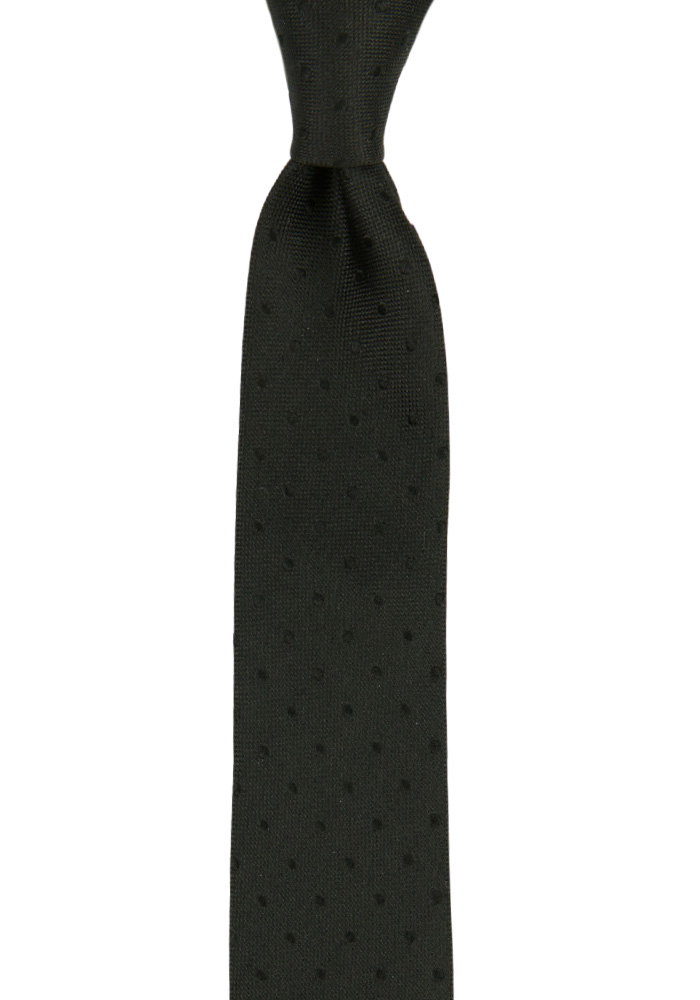 BRUDGUM BLACK skinny tie