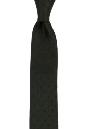 BRUDGUM BLACK skinny tie