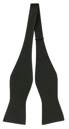 BRUDGUM BLACK self-tie bow tie