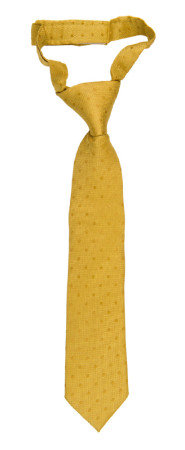 BRUDGUM Gold boy's tie small pre-tied
