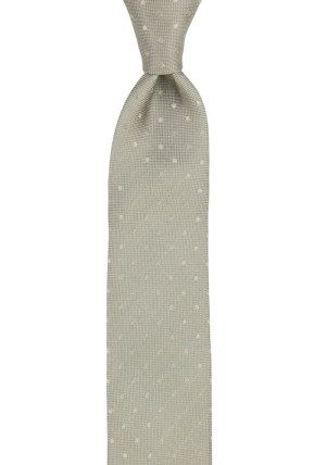 BRUDGUM Light grey boy's tie medium