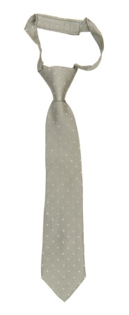 BRUDGUM Light grey boy's tie small pre-tied