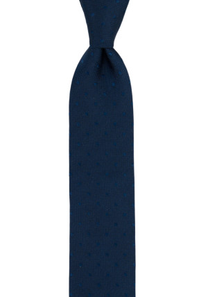 BRUDGUM Navy blue boy's tie medium