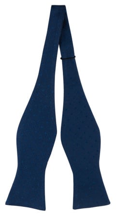 BRUDGUM NAVY BLUE self-tie bow tie