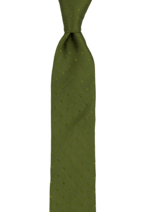 BRUDGUM Olive green boy's tie medium