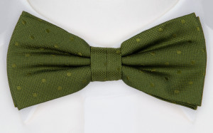 BRUDGUM OLIVE GREEN boy's bow tie