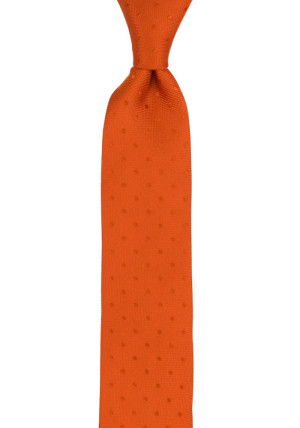 BRUDGUM Orange boy's tie medium