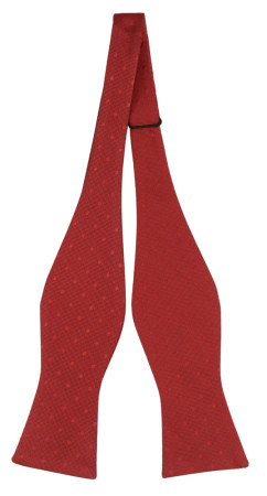 BRUDGUM RED self-tie bow tie