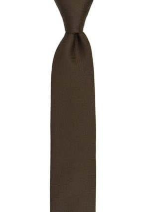 DRUMMEL BROWN skinny tie