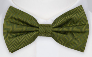 DRUMMEL OLIVE GREEN boy's bow tie