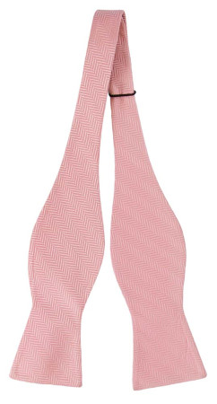 DRUMMEL Pastel pink self-tie bow tie