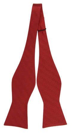 DRUMMEL RED self-tie bow tie