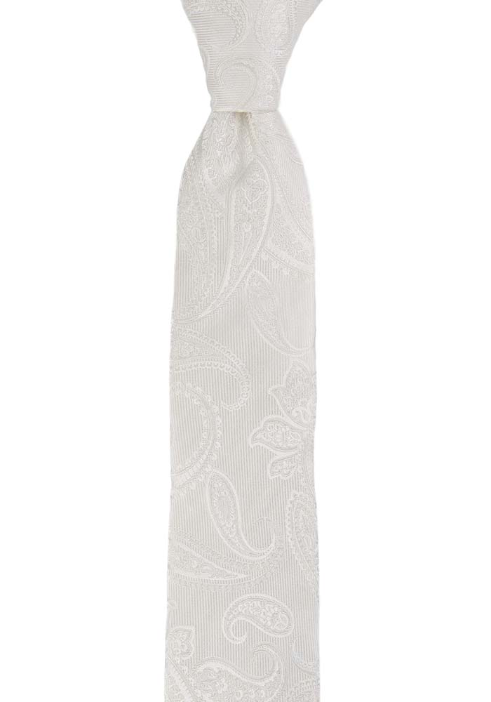 FLOTT WHITE skinny tie