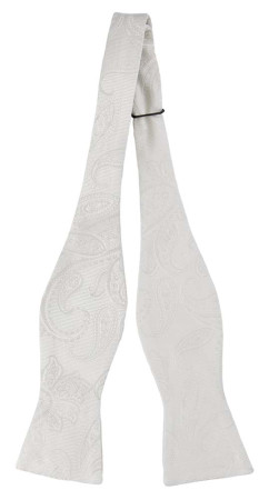 FLOTT WHITE self-tie bow tie
