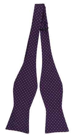 HAGELSTORM PURPLE self-tie bow tie