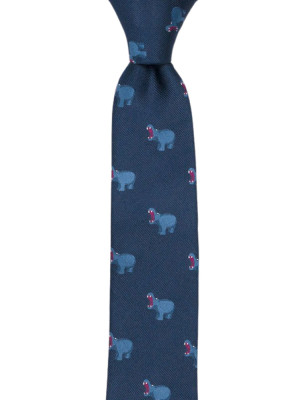 HIPPHOORAY BLUE skinny tie