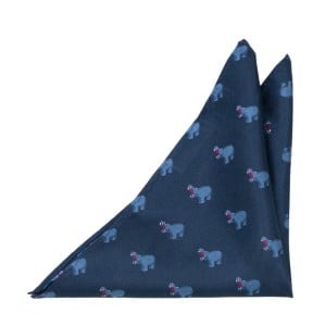 HIPPHOORAY BLUE pocket square