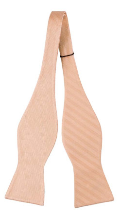 JAGGED Apricot self-tie bow tie