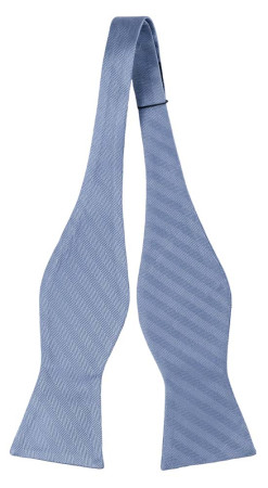 JAGGED Blue self-tie bow tie