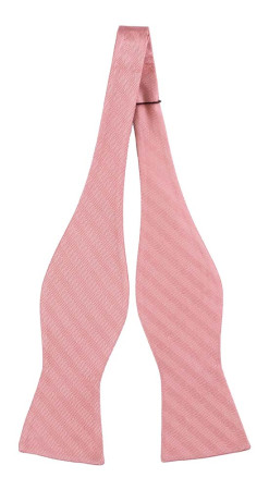 JAGGED Pink self-tie bow tie