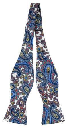 MODELLATO White self-tie bow tie